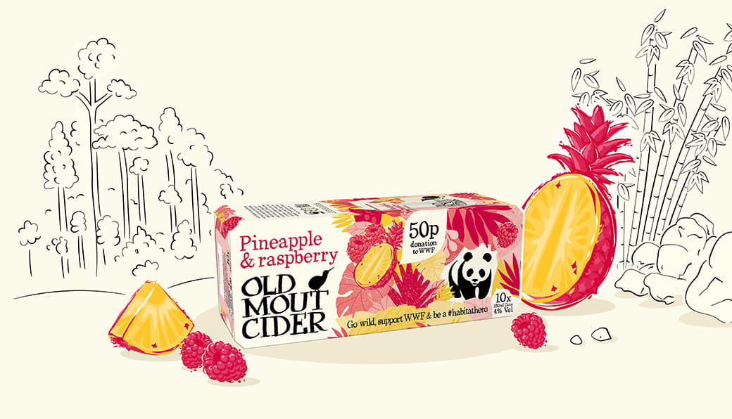 Pineapple and raspberry pack